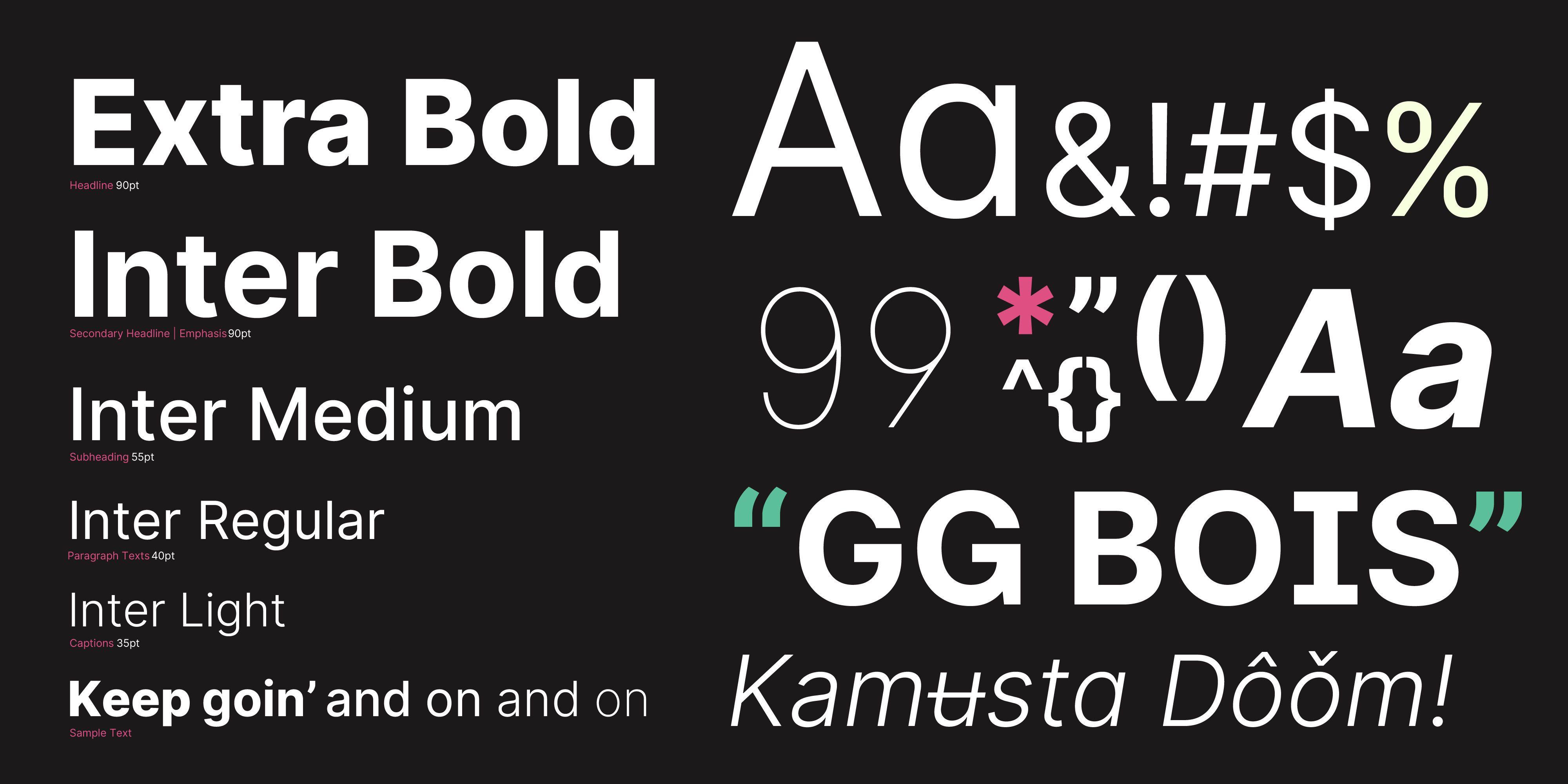 DoomScroll Studios Typography Breakdown