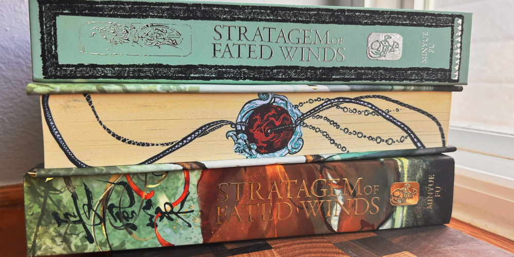 Stratagem of Fated Winds Spine and Edges Design Highlight Image